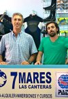 Tauchlehrer Alejandor (links) & Team der PADI Tauchschule am Canteras Strand Las Palmas