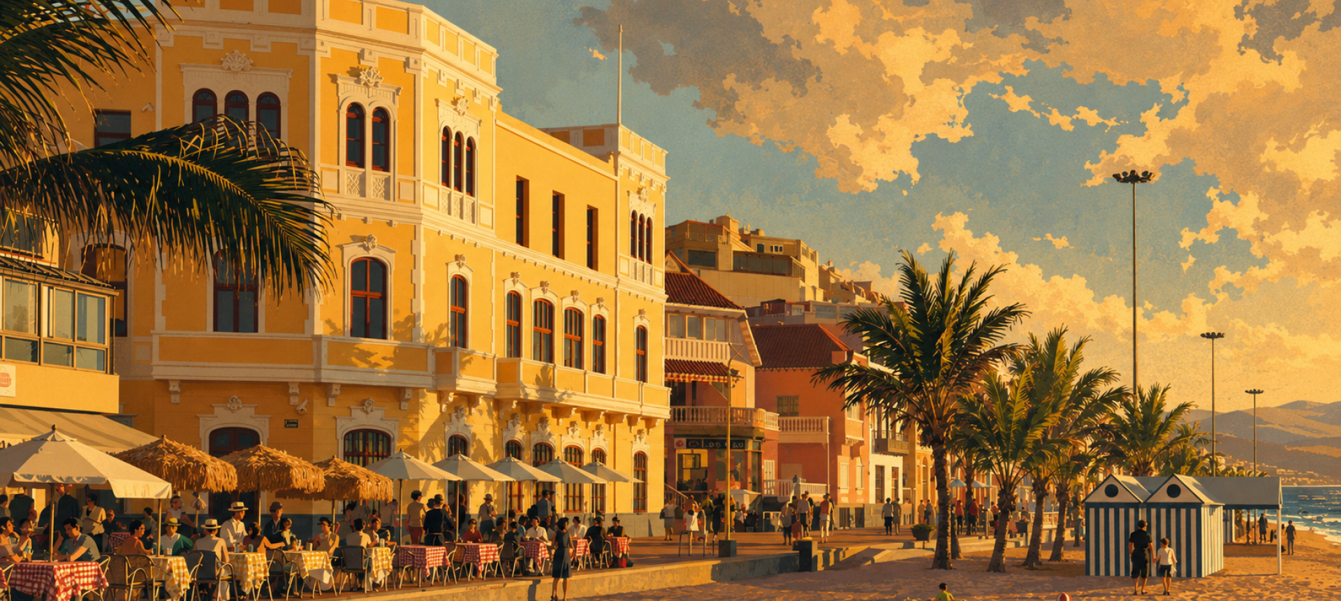 Playa Canteras Strandpromenade in Las Palmas