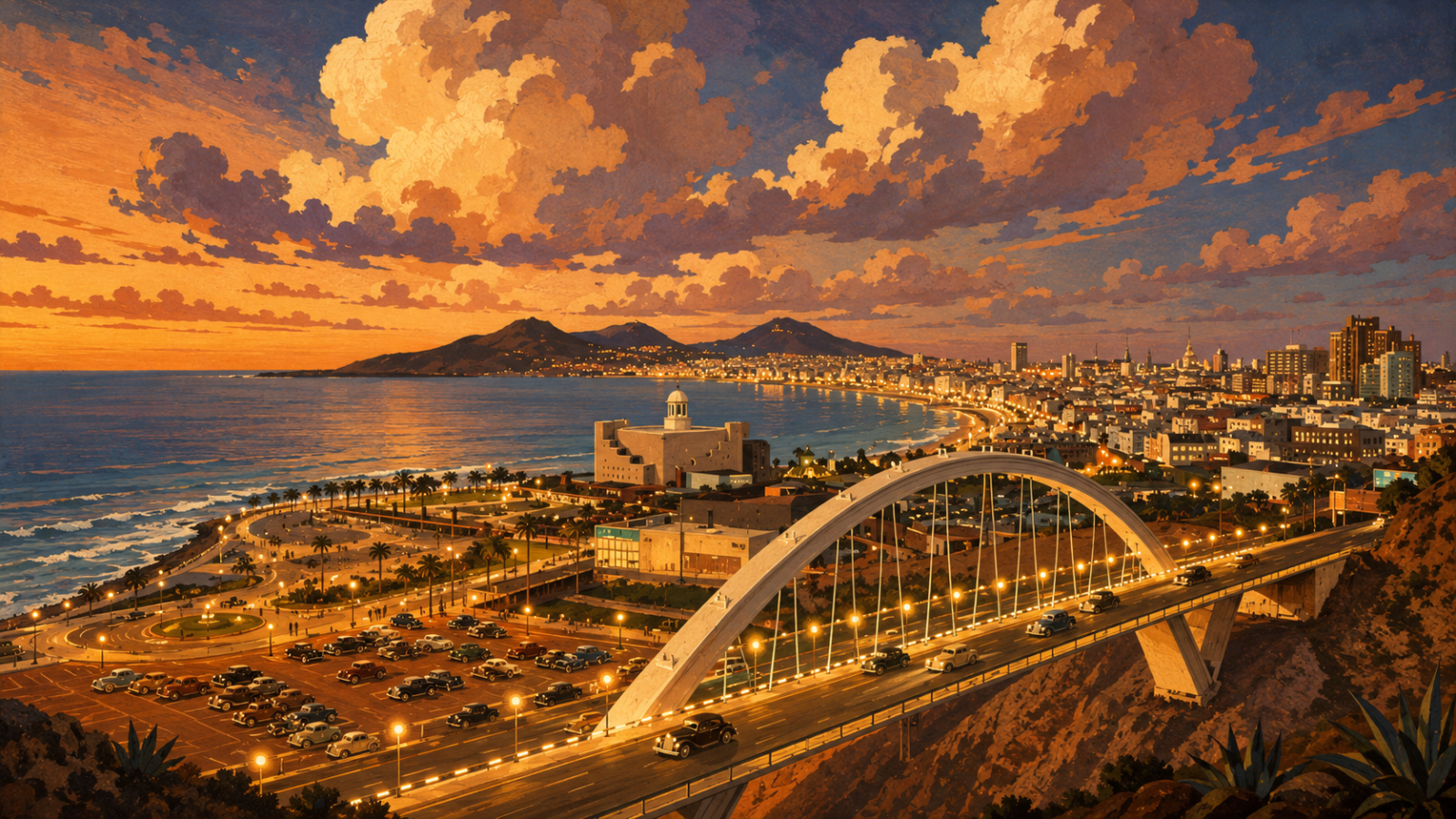 Gran Canaria Vintage Illustrationen