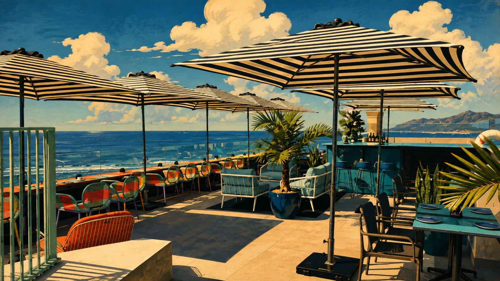 Rooftop Bar des Hotel Occidental Las canteras
