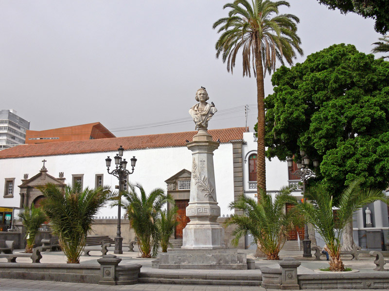 Kolumbus Büste auf dem Platz "Alameda de Colon" in der Triana