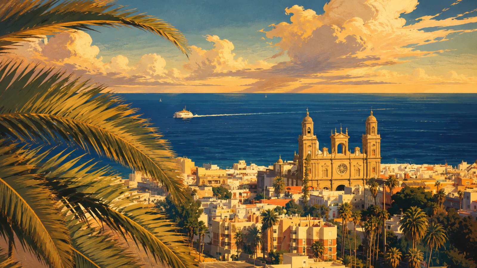 Altstadt von Las Palmas mit Kathedrale Santa Ana in Vegueta