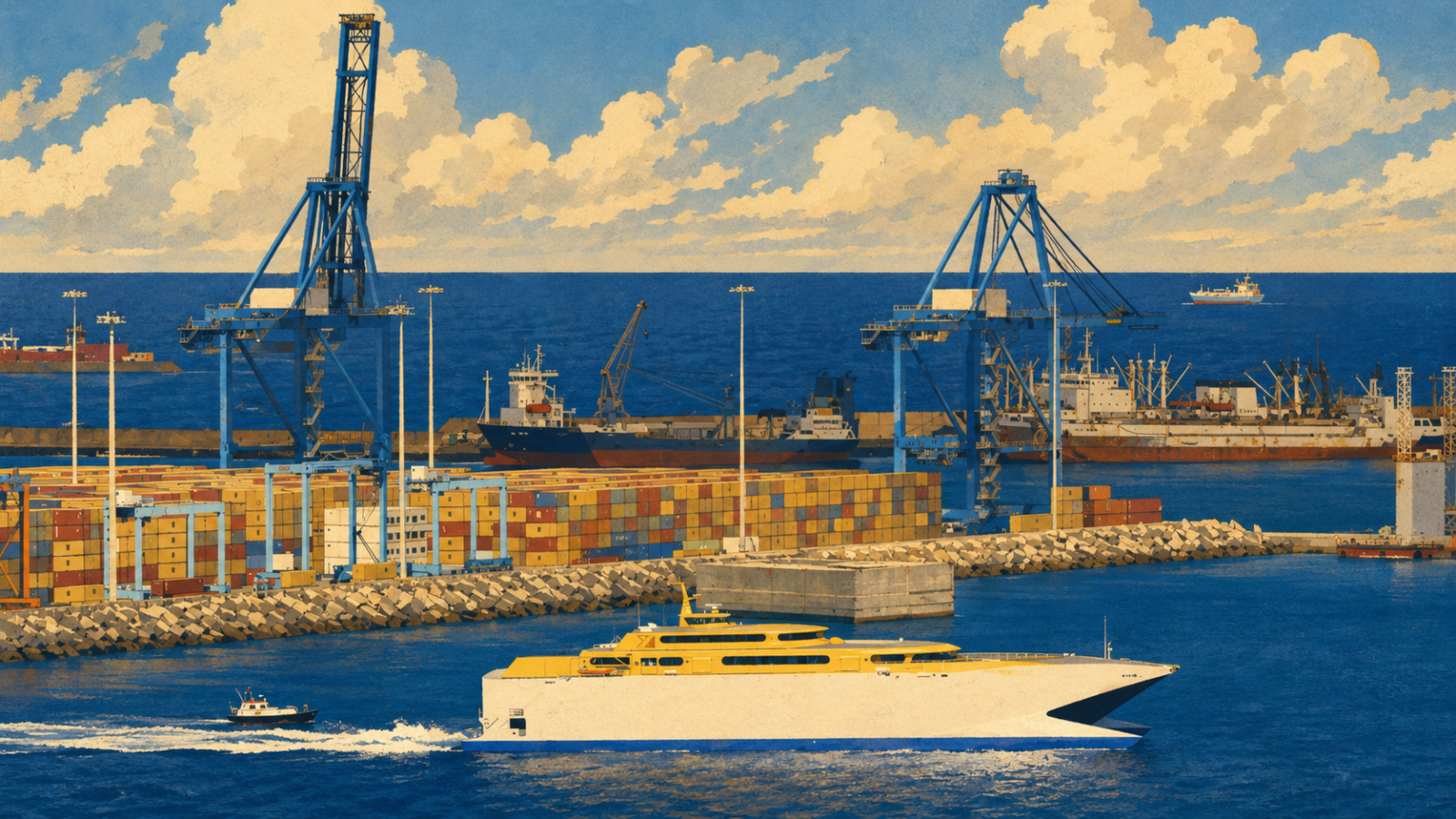 Vintage Illustration Gran Canaria